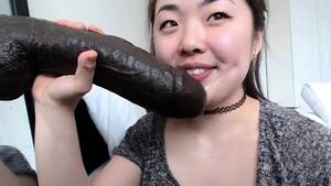 ebony asian breasts - Naughty Asian Camgirl With Nice Tits Sucks A Huge Black Toy Video at Porn  Lib