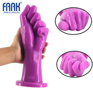 Anal Plug Toy - FAAK Big 24.5*8.2cm Fist Sex Product Huge Hand Soft Anal Plug Adult Fetish