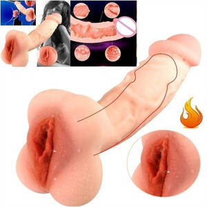 anal sex toy pussy - 2 In 1 Realistic Dildo Anal Hollow Penis Enlarger Sleeve Pussy Soft Male  Masturbator for Men Women Adult Sex Toy for Couples | Wish