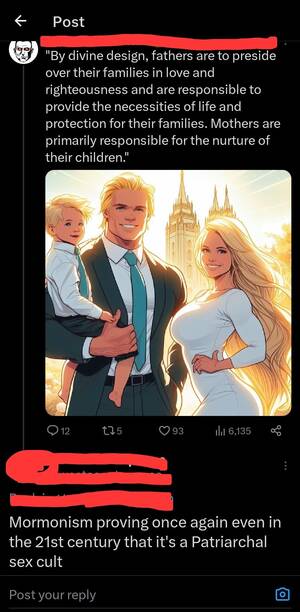 Mormon Caption Porn Mulf - Mormons are now freely and openly acknowledging and celebrating that  they're in a Patriarchal sex cult : r/exmormon