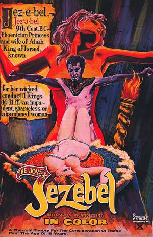 Ahab Porn - Vintage Porn Poster: The Joys of Jezebel, 1970