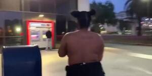 fat black girls big boobs in public - Black woman big boobs topless in public ATM - Tnaflix.com