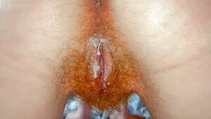 close up red hairy pussy - Very Hairy Ginger Bush Creampie Closeup | Red Hair Pussy Sliding Fuck POV -  Pornhub.com