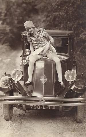 20s Flapper Girl Porn - This reminds me of my rowdy girl Tonya, playing peek-a-boo and doing the  hood ornament thing.