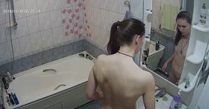 hidden cam bathroom - I put a hidden cam in the bathroom and I caught sister walking in naked and  wet | AREA51.PORN