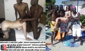 amateur interracial bi cuckold - Bi-Racial Cuckold Honeymoon Wifey Beach Caps