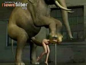Elephant Fucks A Woman Porn - Helpless skinny teen fucked by an elephant in this animated movie - LuxureTV