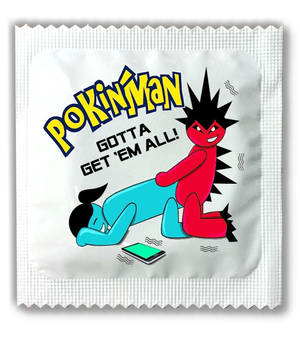 Funny Condom Porn - No Pokin'man Condoms