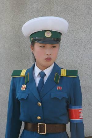 North Korean Army Porn - a female soldier from North Korea