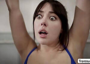 fat tranny tied up - Tied Up Shemale Porn