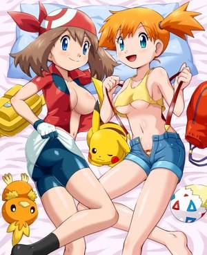 Flannery Pokemon Porn Cosplay - May and Misty [Trainer]