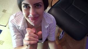 massive facial secretary - Secretary gets facialized - Mylust.com Video