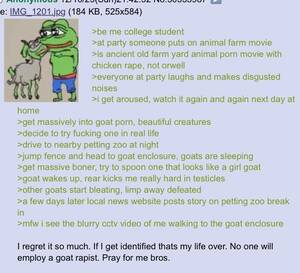 Goat Chicken Porn - Anon loves goats : r/greentext