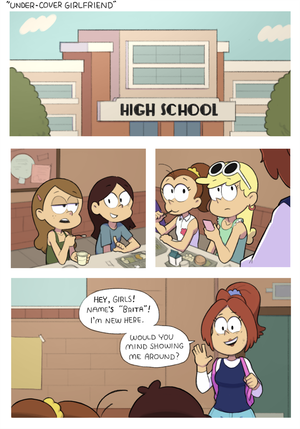 Lesbian School Comic - Undercover Girlfriend Porn comic, Rule 34 comic, Cartoon porn comic -  GOLDENCOMICS