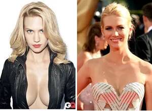 January Jones Porn - Did GQ Enhance January Jones' Chest? (PHOTOS) | HuffPost Entertainment