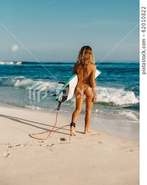 amateur hawaii naked beach pic - Naked sexy surfgirl with surfboard on tropical... - Stock Photo [62010822]  - PIXTA