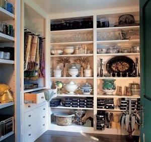 closet - A pantry this maintained means serious entertaining is on the menu.