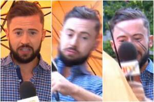 Deric Porn - TV3 weather presenter Deric O h'Artagain gets more than he bargained for as  he's blown away on live TV as rain and wind returns | The Irish Sun