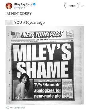 Miley Cyrus Celebrity Porn Tabloid - Miley Cyrus takes back apology for 'nearly nude' Vanity Fair cover 10 years  ago: 'I'M NOT SORRY' | London Evening Standard | Evening Standard