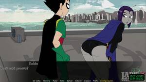 famous cartoon sex raven - Parody game of Teen Titans ep 14 Training fight with Raven