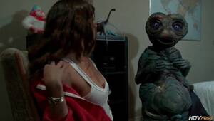Horny Alien Porn - Sexy girl masturbates for a horny alien - Sex video on Tube Wolf