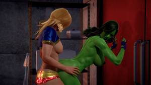 Lesbian Red She Hulk Porn - Futa - Anal - Supergirl x She Hulk - RedTube