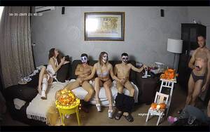 naked costume party - Watch Sexy Party Halloween Party,Oct 31 | Naked people with Foxy Lee & Brad  in Living room | The biggest Voyeur Videos gallery