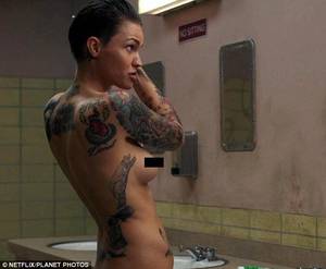 big boobs orange is new black - Ruby Rose undresses in \