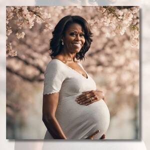 Michelle Obama Nude Fake Porn - Michelle Obama Finally Releases Photos of Herself Pregnant? | Snopes.com