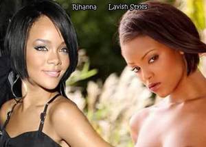 Doppelganger Porn - Celebrities-Look-Alike-Porn-Stars-Rihanna