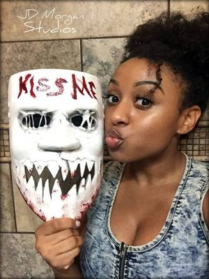 College Porn Brittany Pilgrim - Purge Kiss Me Mask by JDMorganStudios on Etsy