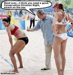 Beach Porn Memes - George W. Never afraid to invade a sandy locale and do what he wants.  (Olympic photos even more awkwardly erotic than the porn you just finished  watching.