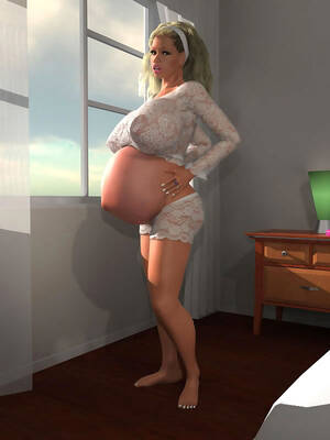 3d huge tits pregnant - Pregnant 3d blonde chick exposing her.. at XXX Cartoon Sex .Net