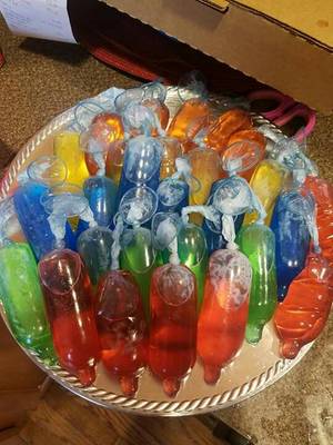 comdons pole in a real party sex - Condom jello shots