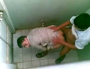 Gay Public Toilet - Sexy boys are having amazing anal sex in the public toilet - GayPornix.com