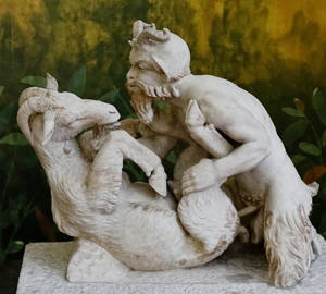 Marina Lotar Bestiality Porn - Pan having sex with a goat, statue from Villa of the Papyri, Herculaneum,  1752