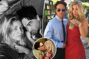 Cuoco Fucking Kaley Lindsay Lohan - Kaley Cuoco, Johnny Galecki recall love on 'Big Bang Theory' set