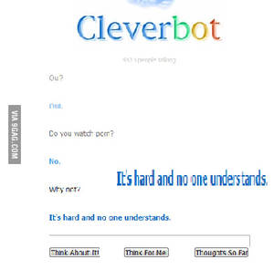 Cleverbot Porn Talk - Me and Cleverbot about porn