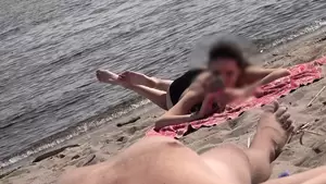 cfnm beach stroke - DICK FLASH ON BEACH | xHamster