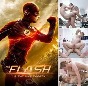 flash porn - THE FLASH: A Gay XXX Parody Starring Johnny Rapid, Jessy Ares, Gabriel  Cross & Pierre Fitch