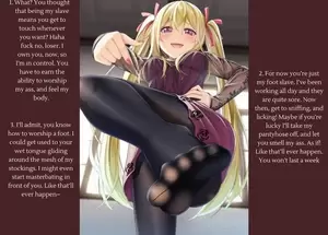foot fetish hentai tsundere - Your mouth, my foot [Femdom] [Foot Worship] [Humiliation] [Degradation]  [Gender neutral] [Pantyhose] [Tsundere] free hentai porno, xxx comics,  rule34 nude art at HentaiLib.net