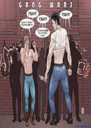 Gay Porn Comics Gang - Gang Wars - David vs Goliath Hentai HD Porn Comic - My Hentai Comics
