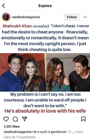 Kajol Xxx Shahrukh Khan - SRK on cheating : r/BollyBlindsNGossip