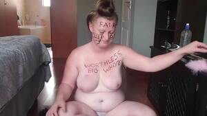 bbw fat humiliation tits - Busty fat girl self humiliation - XNXX.COM