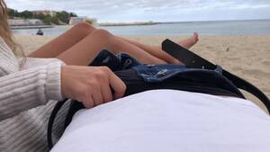candid sex on beach bali - Public Handjob and Sex with Tiny Girl on Beach in Bali - AmaTube.tv