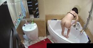 fat naked bath - Another caught sister with a fat ass is naked while showing off in the bath  | AREA51.PORN