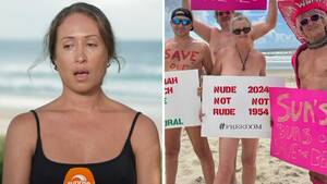 girls nudism naturism hd art - Nudists protest shock closure of famous 'clothes optional' beach near Byron  Bay : r/australia