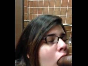 nerd girl sucking huge dick - 