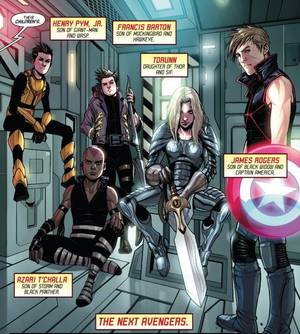 Hawkeye Avengers Cartoon Porn - Can we talk about the fact that Natasha and Steve's son is named after  Bucky, and that Thor ans Sif's daughter looks incredibly badass Avengers  World <<< i ...