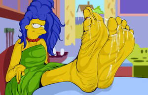 Marge Simpson Cartoon Porn Feet - Rule 34 - barefoot blue hair colored nails cum cum between toes cum on feet  feet female foot fetish marge simpson red nails robinthefox soles solo the simpsons  toes what yellow skin | 8224517